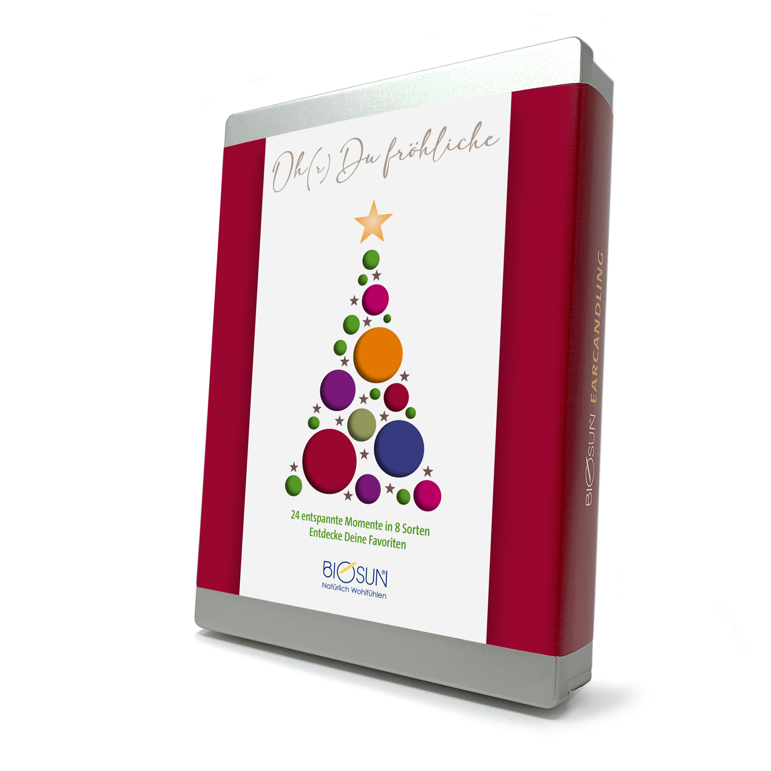 24 Paar Ohrkerzen gemischt in Geschenkbox - Weihnachtsedition -